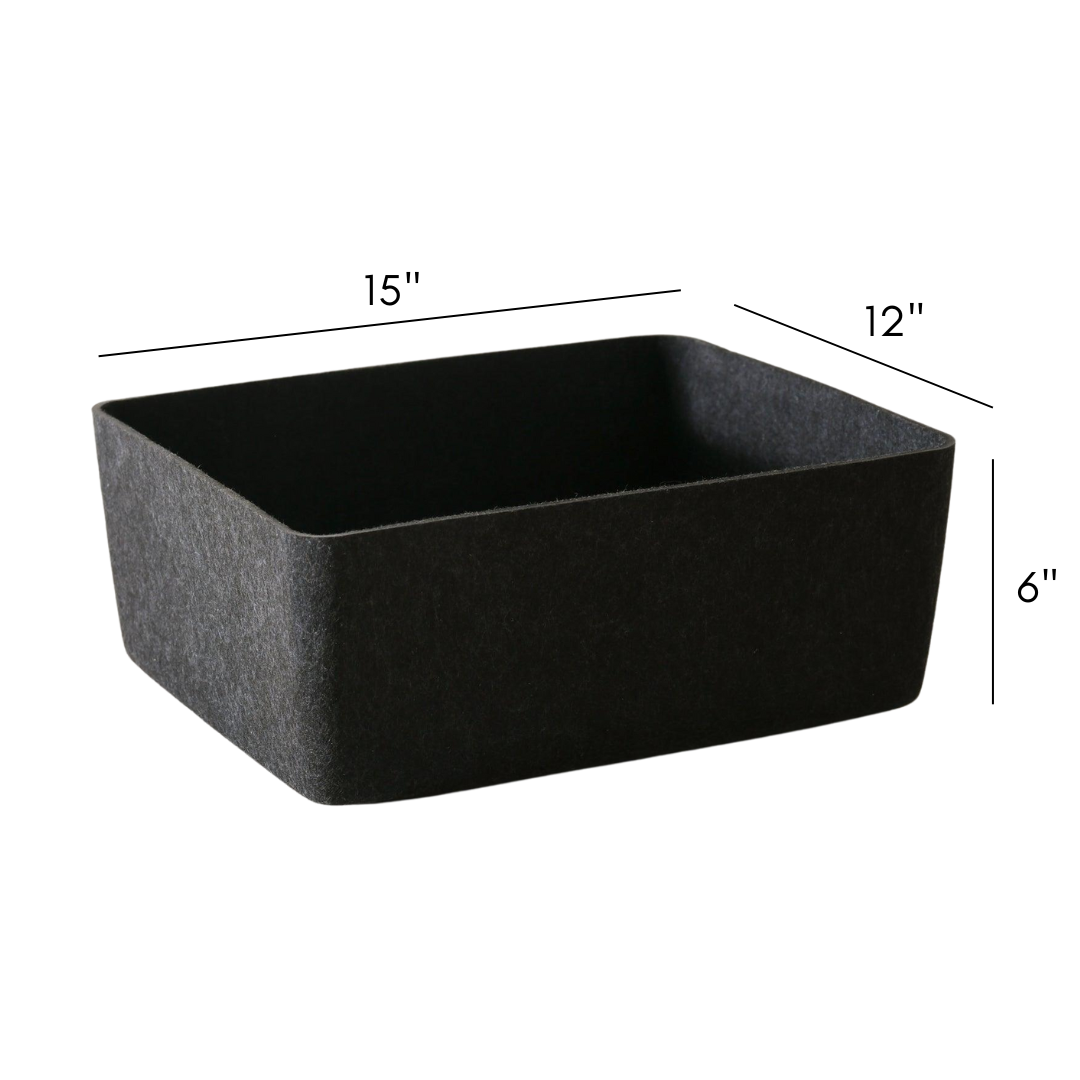 The Sculpted Bin - Large with Lid