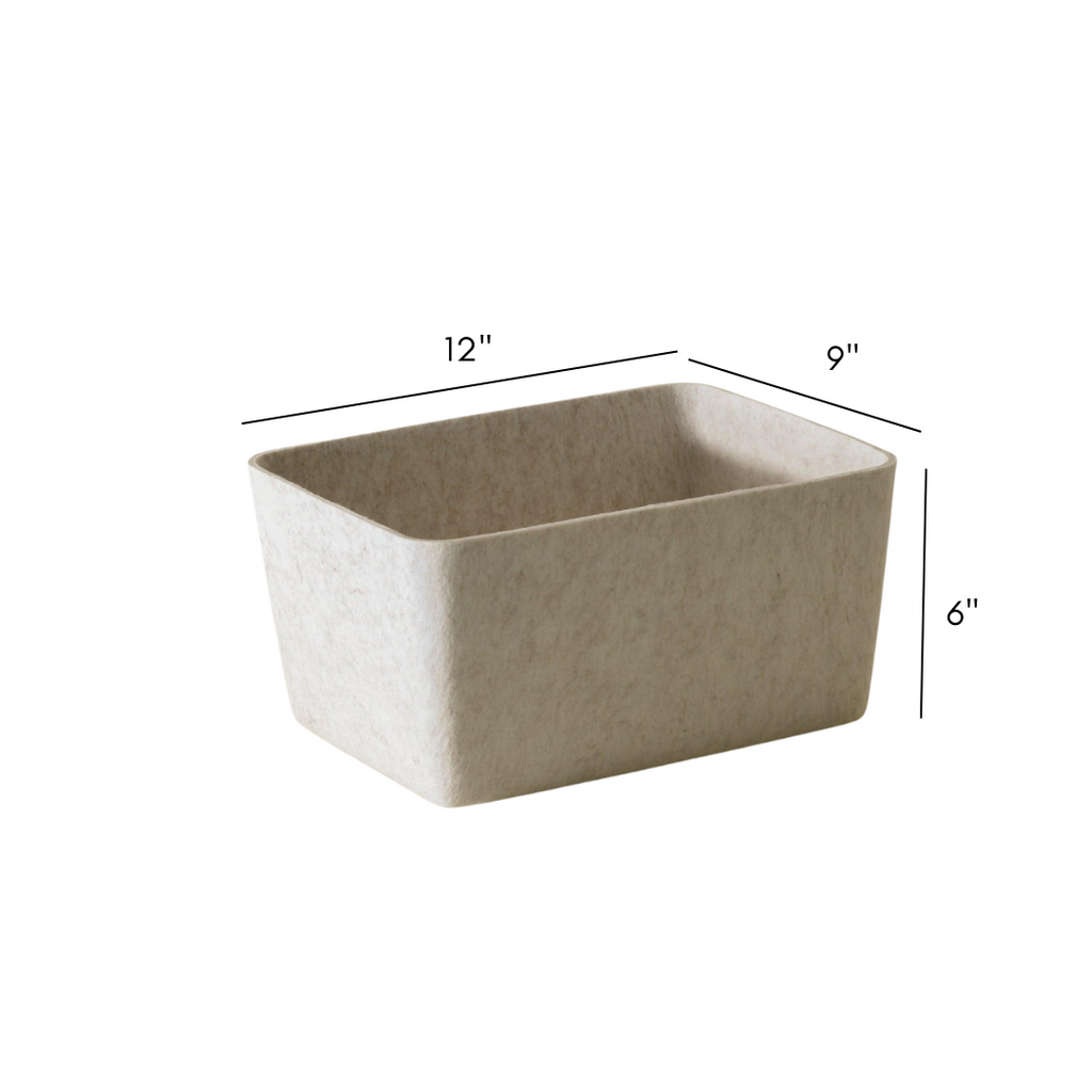 The Sculpted Bin - Wide | Set of 3