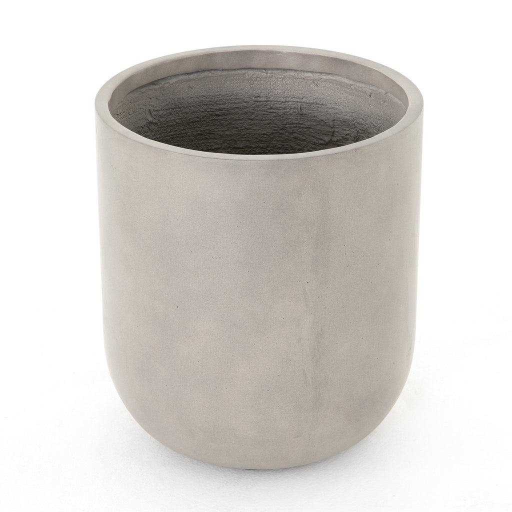 Ivan Round Planter - Grey Concrete