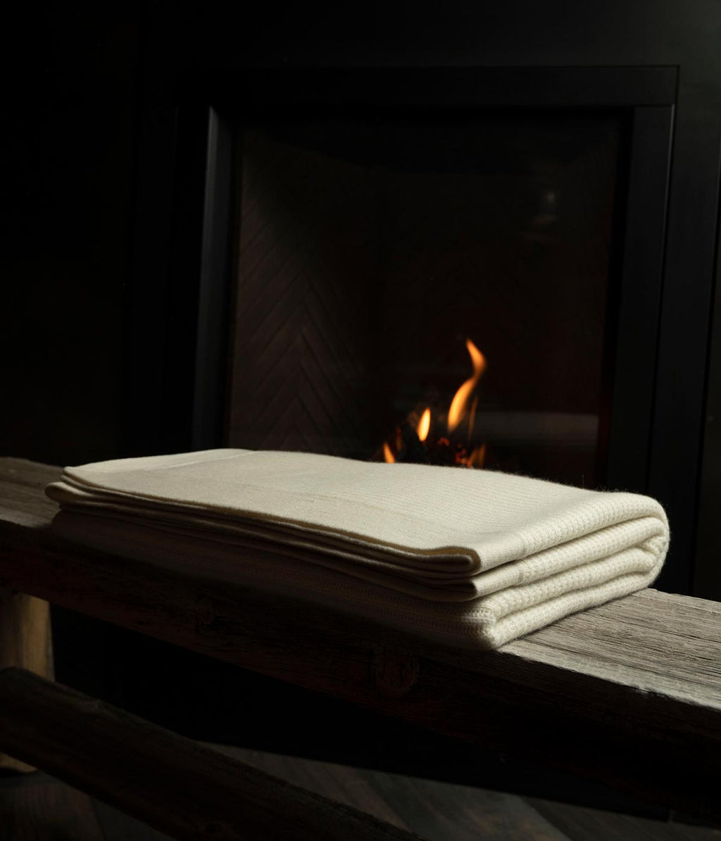 Fisherman's Knit Cashmere Throw