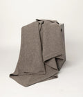 Platinum Yak Down Fisherman's Knit Throw