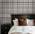 Ashford Plaid (Brown) Wallpaper