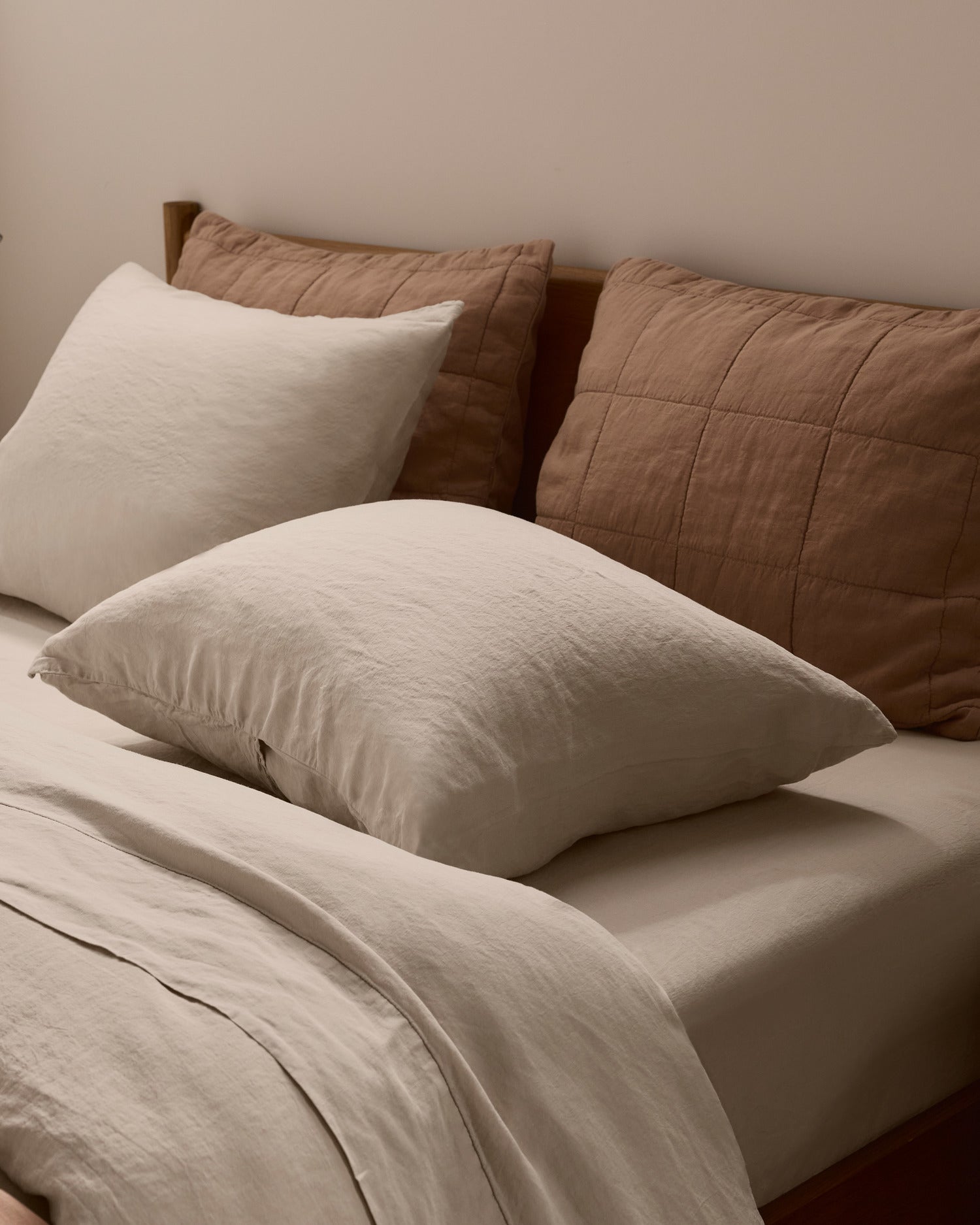 Linen Tencel Pillowcase Set (Bone)