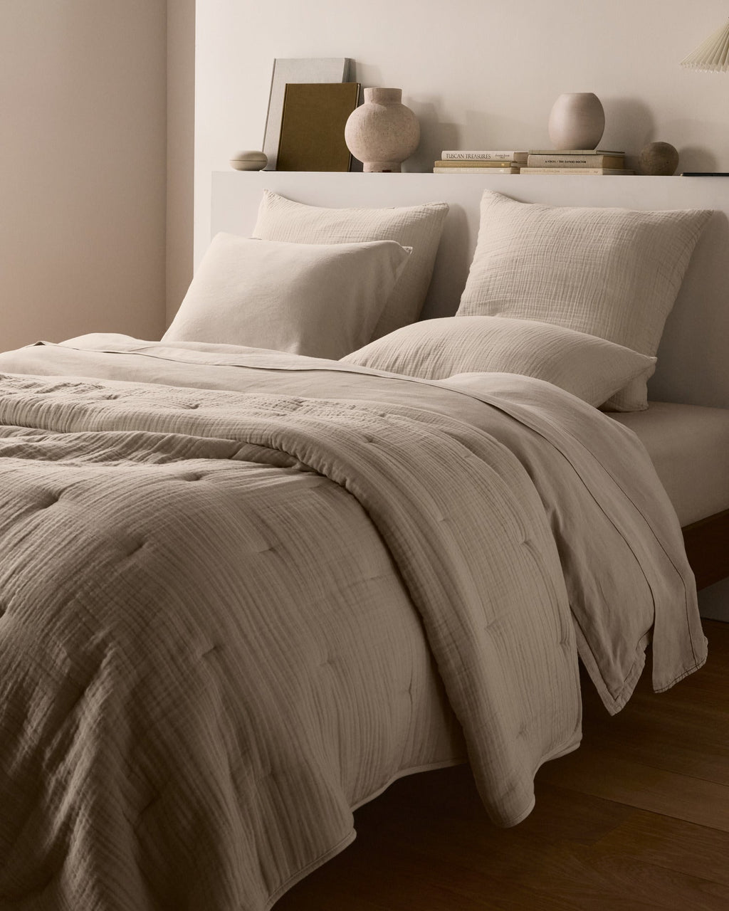 Linen Tencel Fitted Sheet (Bone)