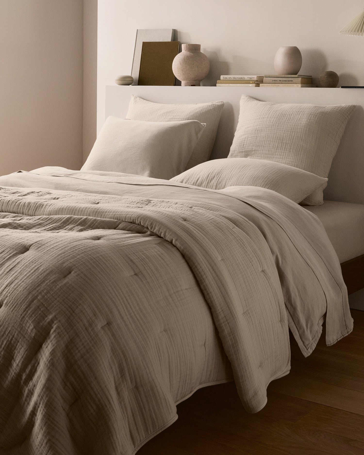 Linen Tencel Fitted Sheet (Bone)