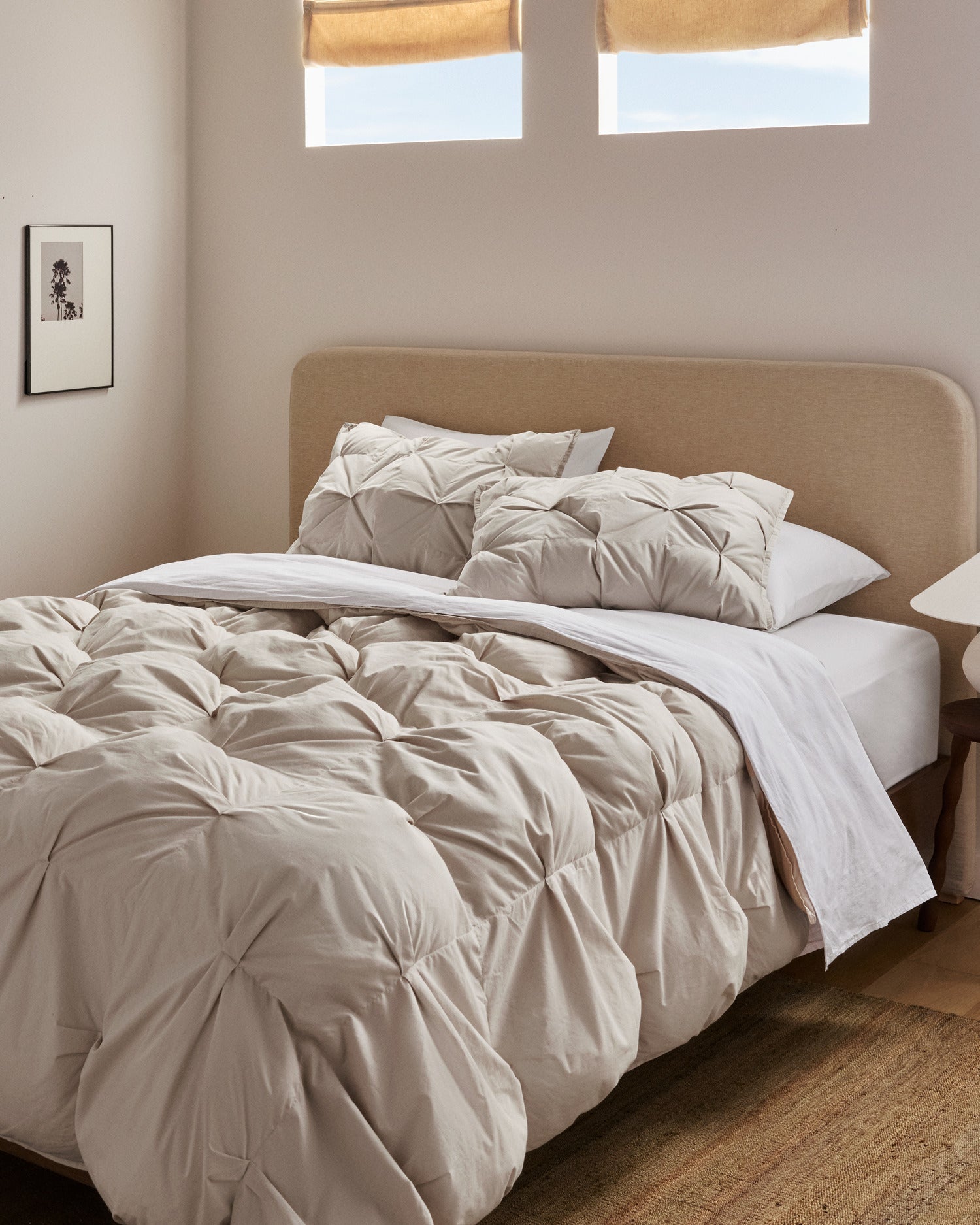 Organic Cotton Puff Comforter (Bone)