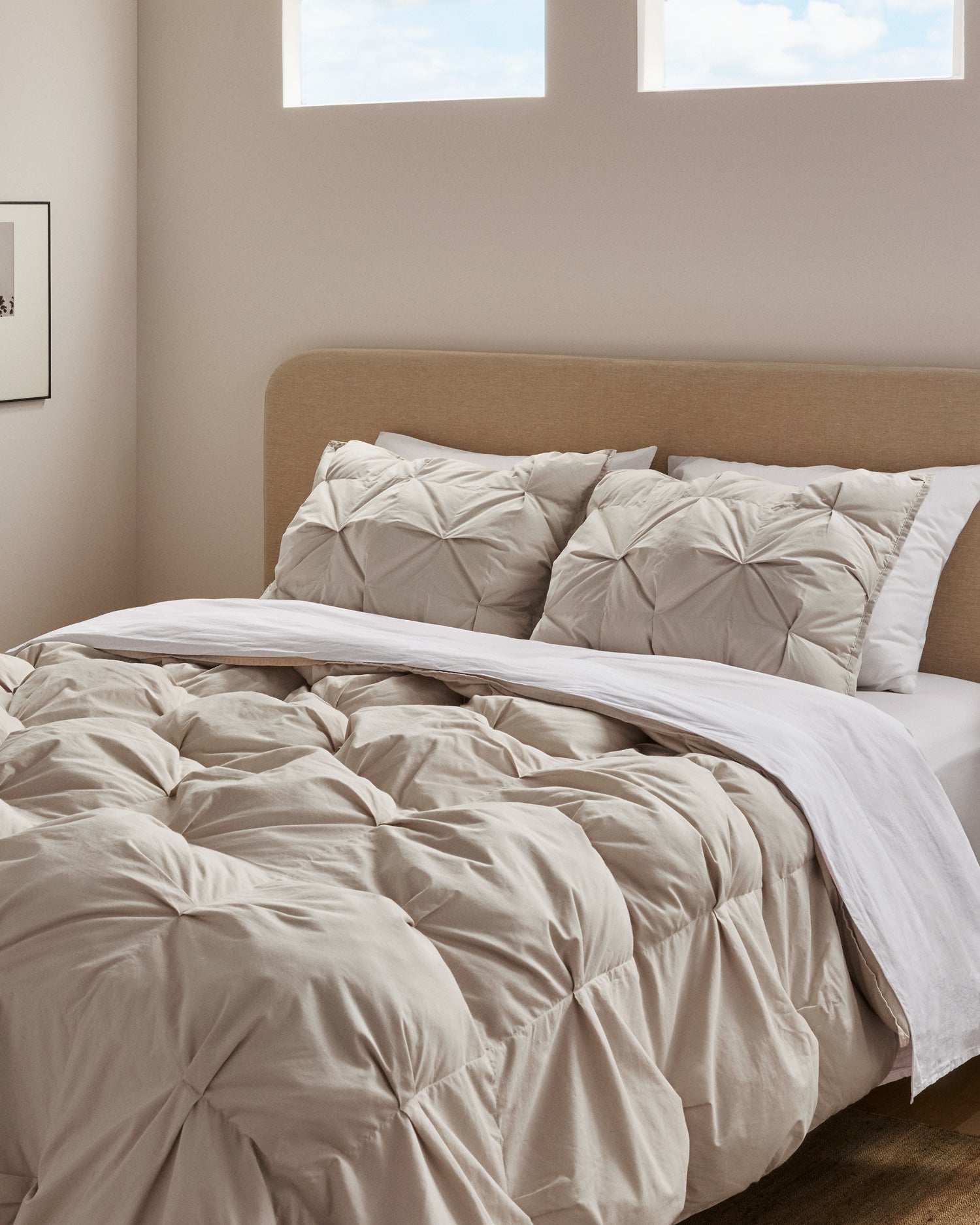 Organic Cotton Puff Comforter (Bone)