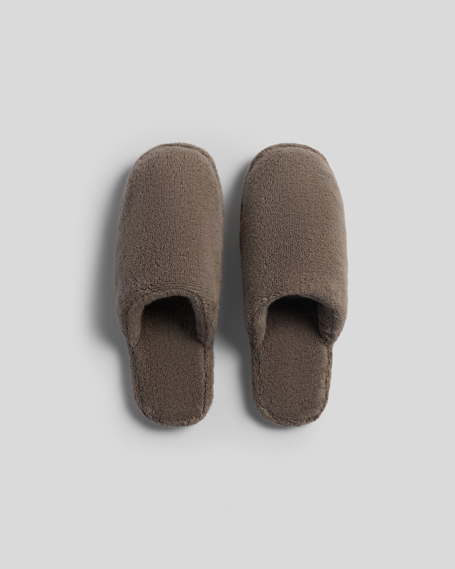 Classic Plush Slippers (Warm Grey)