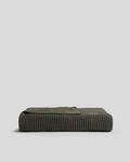 Organic Rib Knit Throw (Thyme)