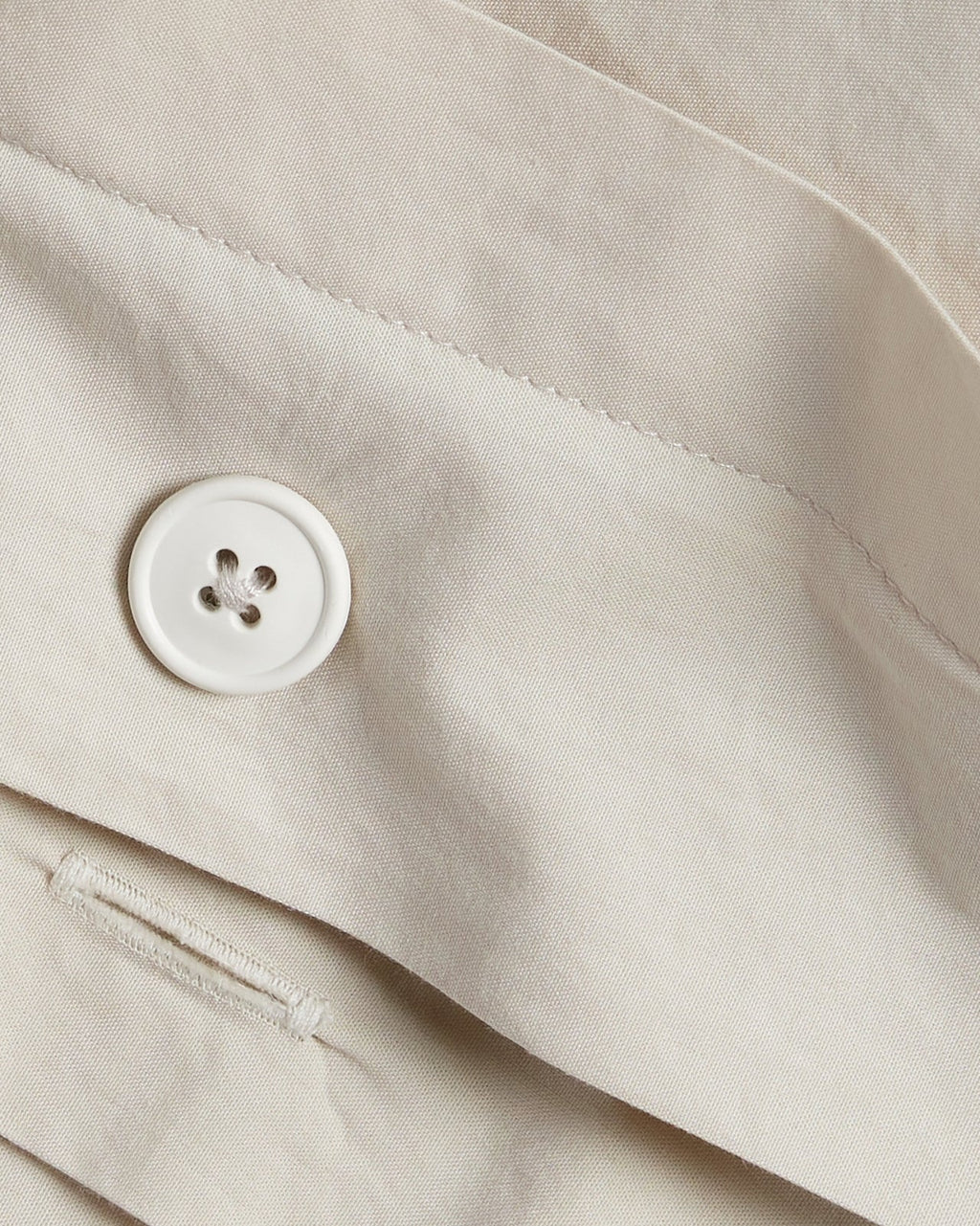 Percale Duvet Cover (Bone)