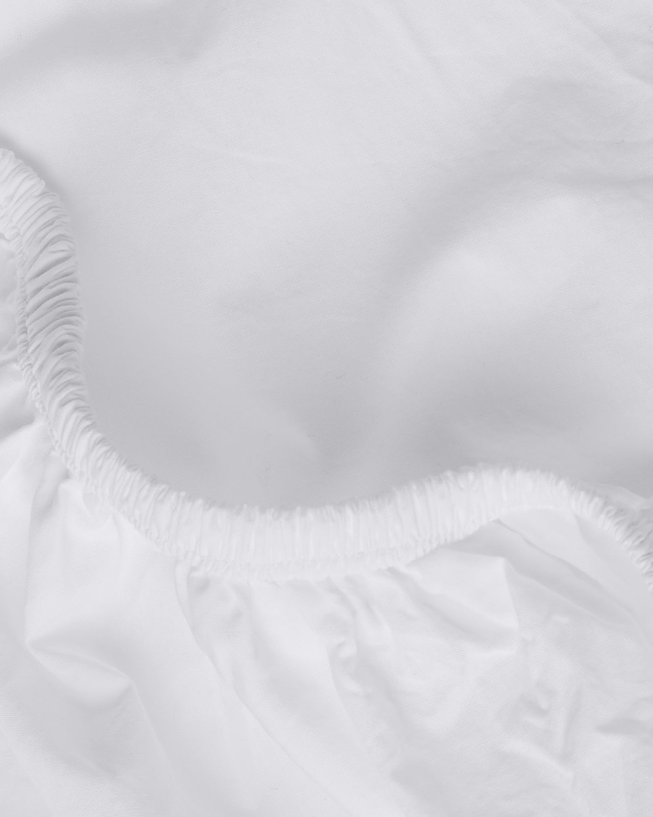 Percale Fitted Sheet (White)