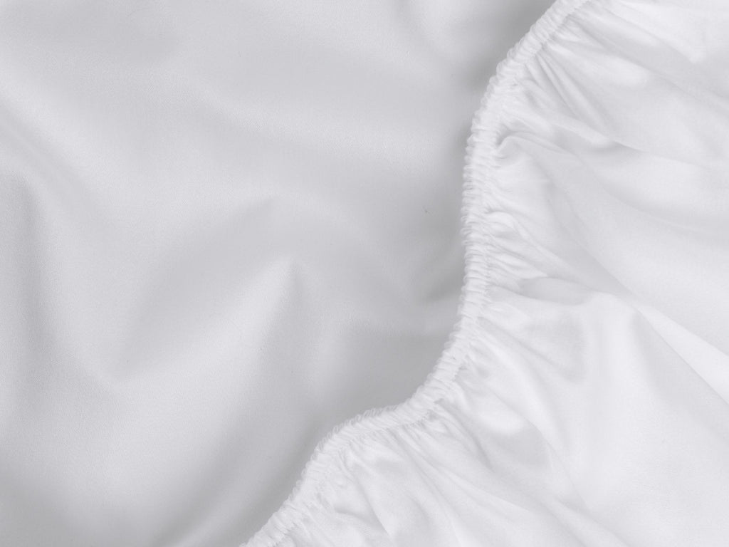 Sateen Fitted Sheet (White)