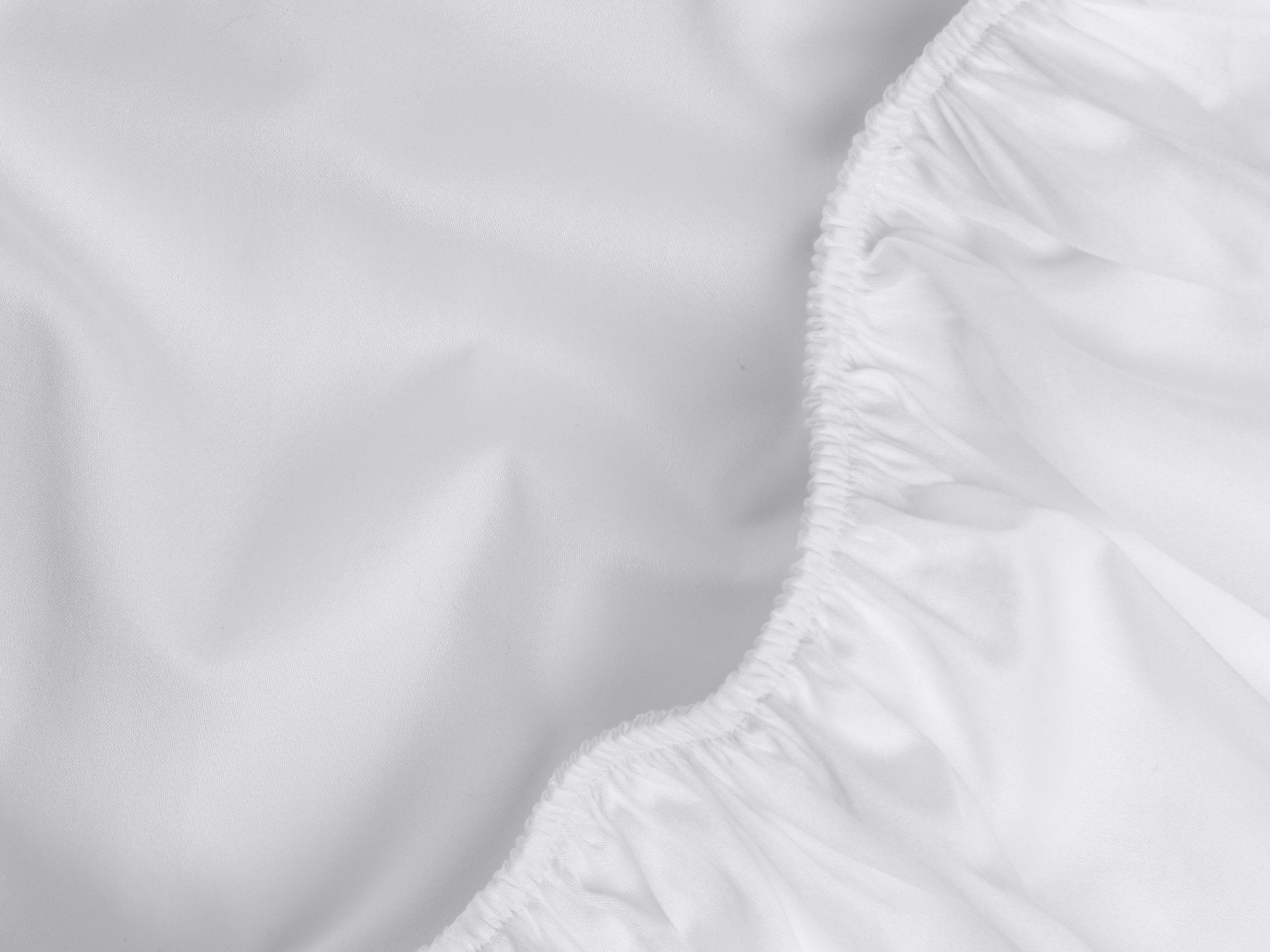 Sateen Fitted Sheet (White)