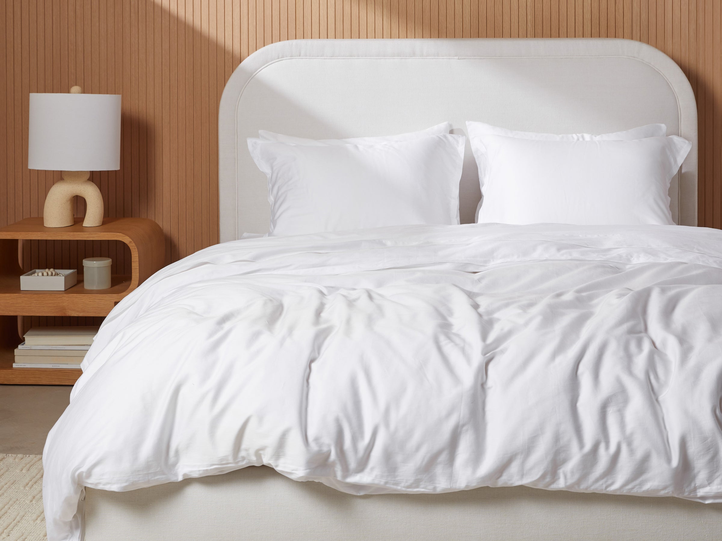 Sateen Sham Set (white)